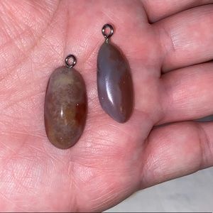 Agate and Carnelian Pendants